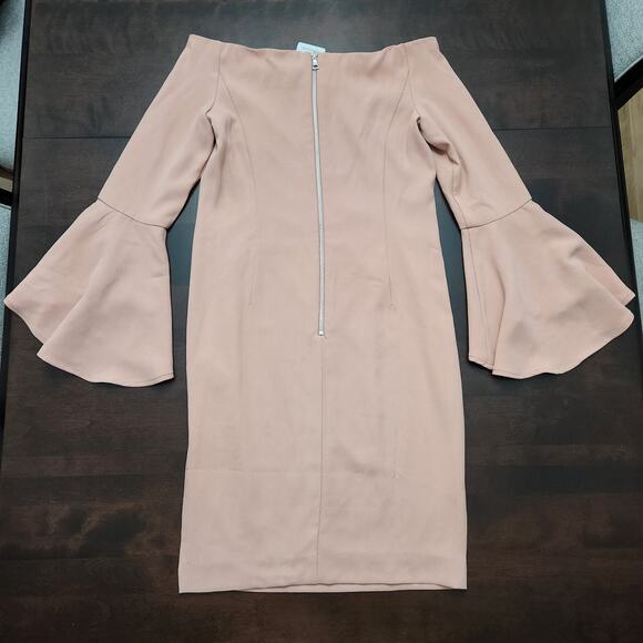 NWT Bardot Solange Off The Shoulder Midi Dress Size 8/Medium - Picture 7 of 7